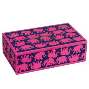 Lilly Pulitzer “Tusk in Sun” glass box #144206